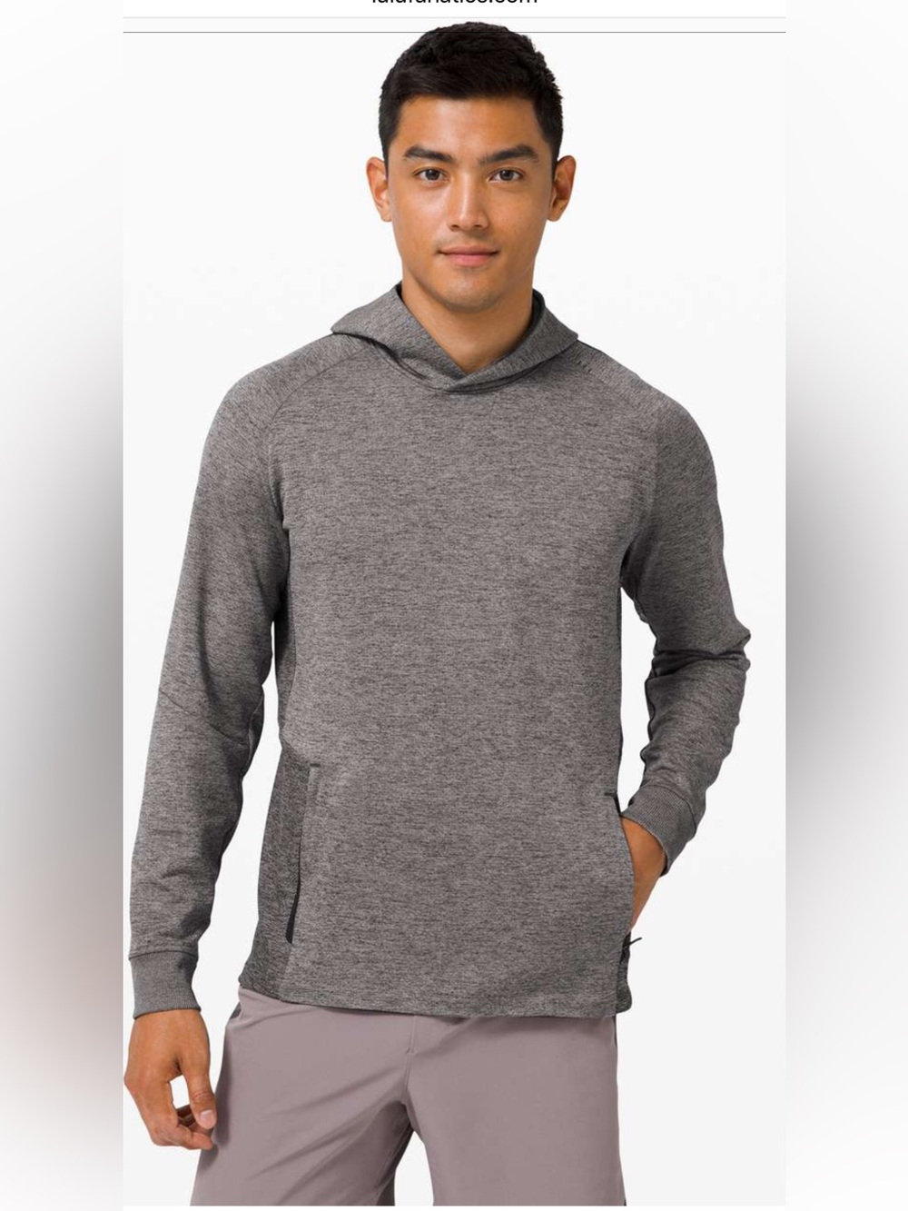 Lululemon Textured Hoodie Size Large in Graphite Grey / Vapor